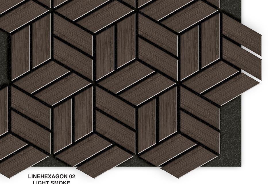 LINEHEXAGON 03 — Wood Line Hexagon wall panel finish